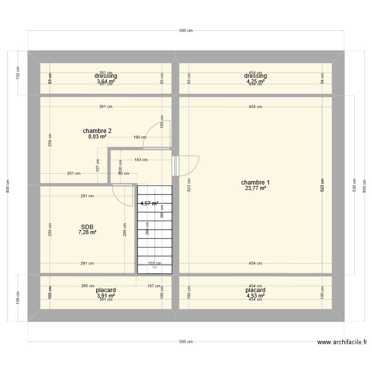 comble. Plan de 0 pièce et 0 m2