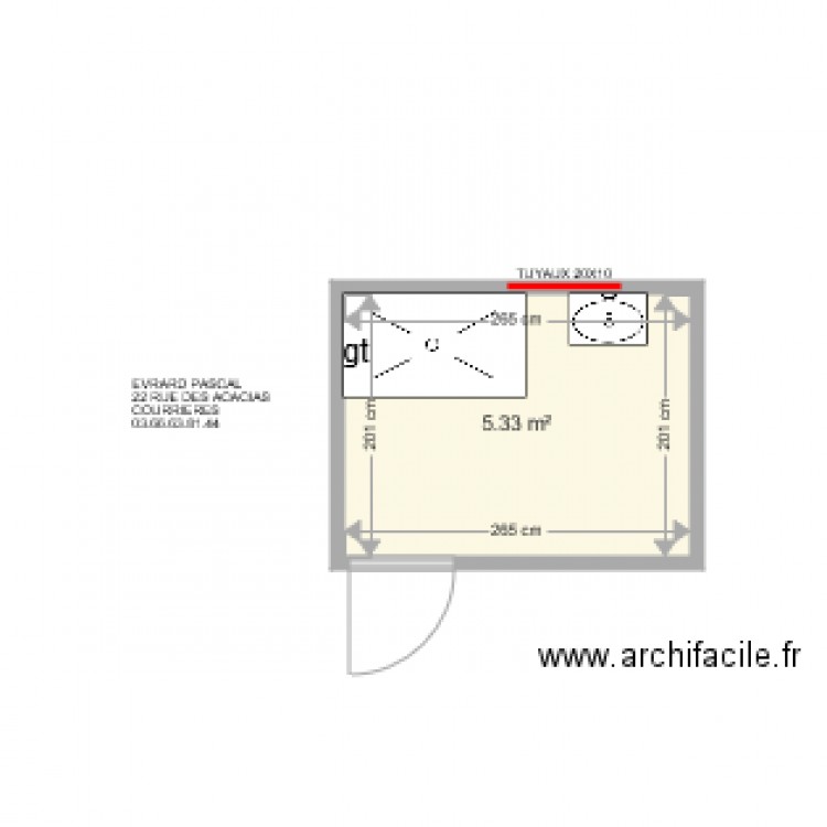 EVRARD PASCAL . Plan de 0 pièce et 0 m2