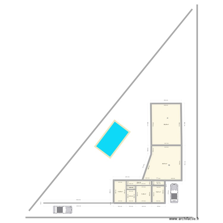 Projet Maison Neuville 3. Plan de 8 pièces et 146 m2