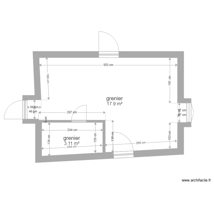 grenier_2. Plan de grenier_2. Plan de