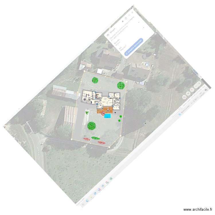 27 m avec photo. Plan de 13 pièces et 232 m2