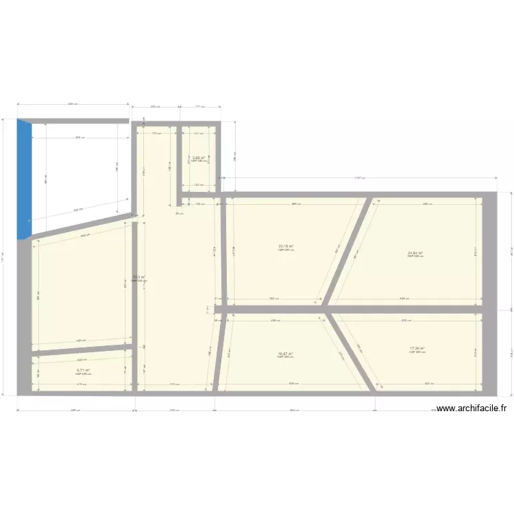 OULGHAZI. Plan de 7 Pièces et 145 m²