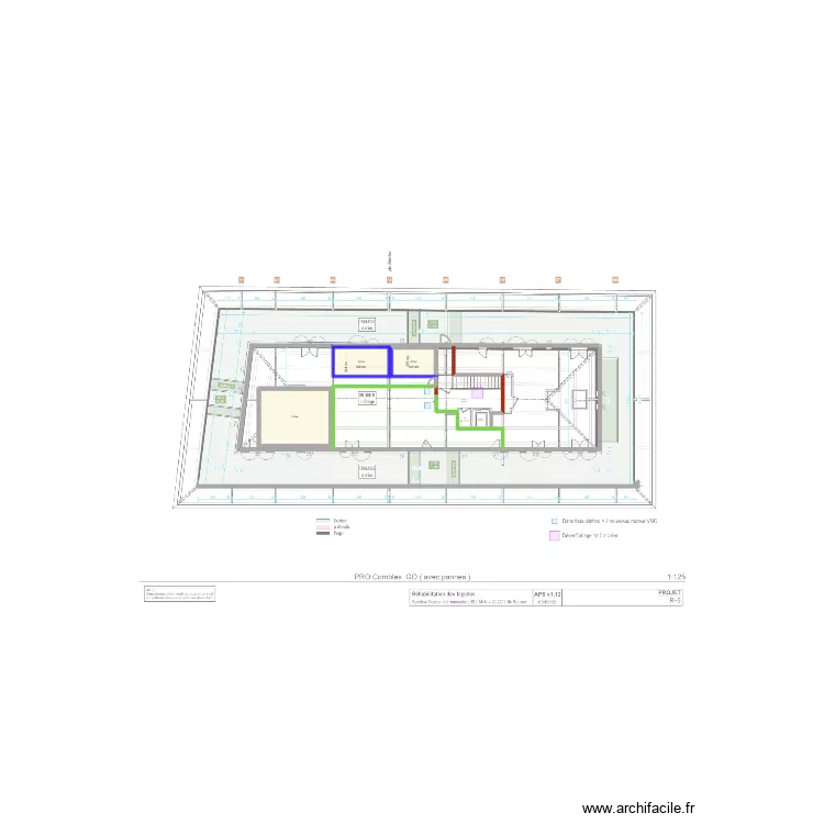LISULANA combles aménagés. Plan de 3 et 55 m² LISULANA combles aménagés. Plan de 3 et 55 m²