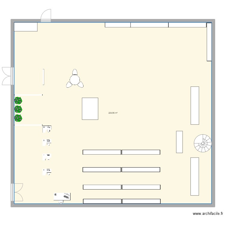 intermarché. Plan de 0 pièce et 0 m2