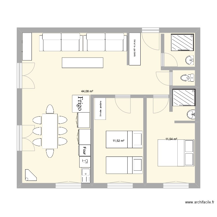 LES GETS 1. Plan de 0 pièce et 0 m2