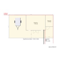 Plan garage Auvent Droite Permis Sans auvent