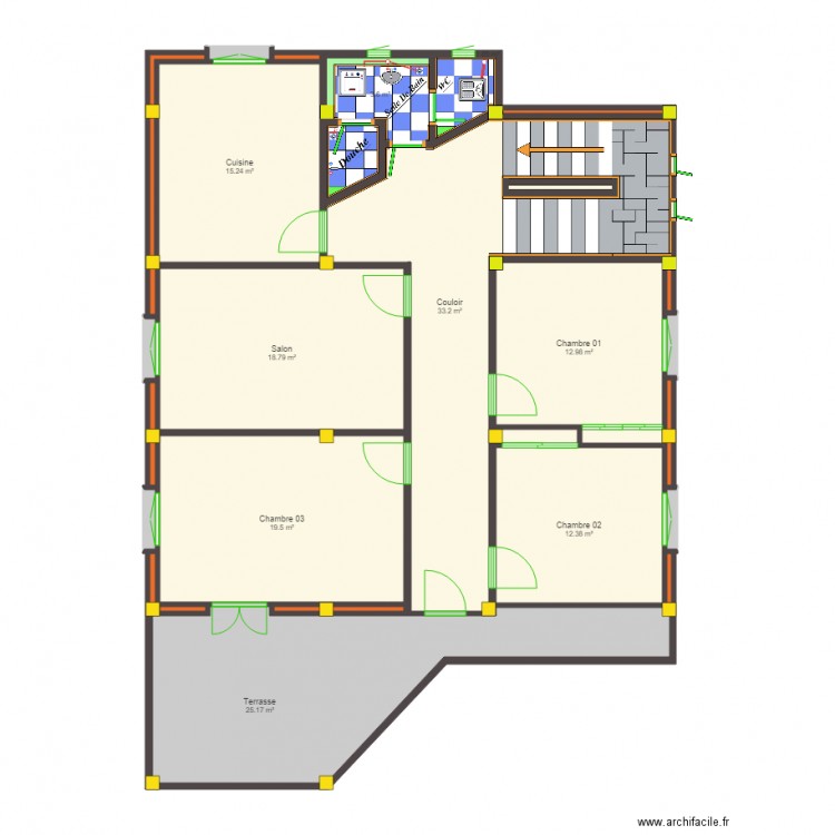 plans maison etage 1. Plan de 0 pièce et 0 m2
