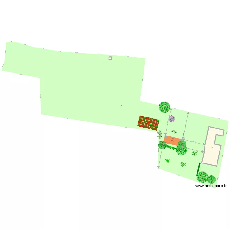 implantation garage. Plan de 