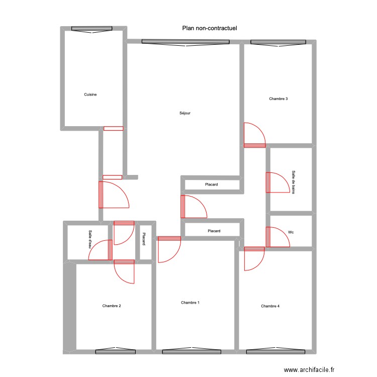 SANCE 2. Plan de 16 pièces et 108 m2