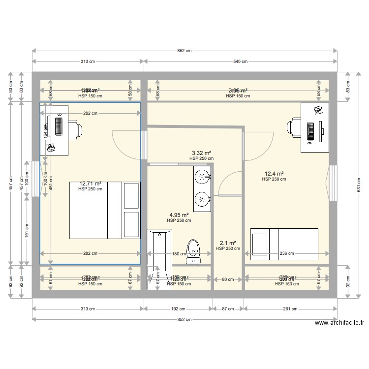 ETAGE test. Plan de 0 pièce et 0 m2