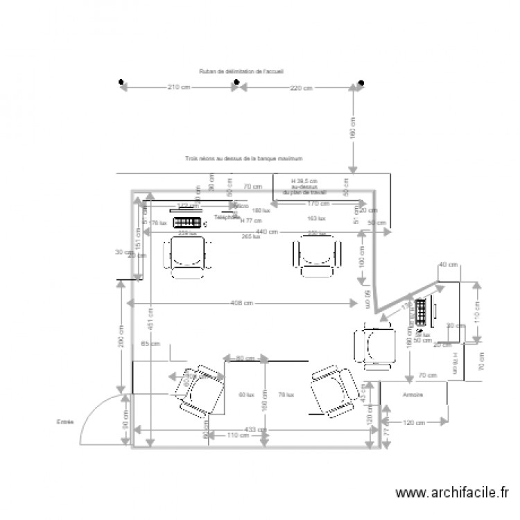 Banque accueil MARSEILLE. Plan de 0 pièce et 0 m2