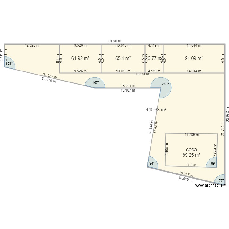 Granja 5. Plan de 0 pièce et 0 m2