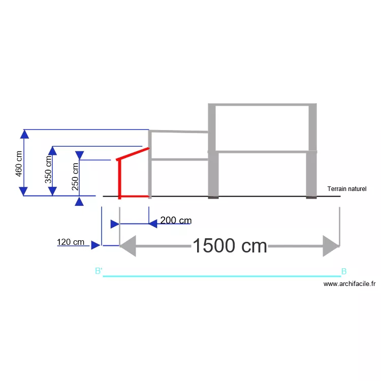 PLAN DE COUPE DP3 n 3. Plan de 
