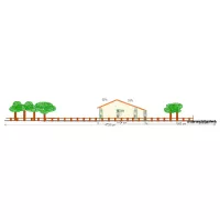 plan fa&ccedil;ade Ouest Hourtin avant