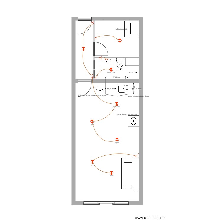 SARRE. Plan de 0 pièce et 0 m2