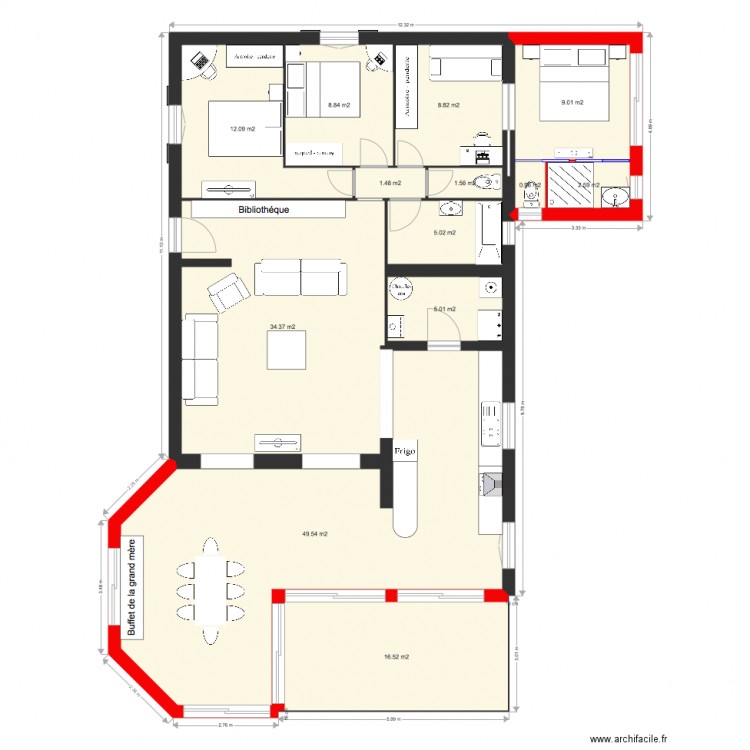 Mornas Projet. Plan de 0 pièce et 0 m2