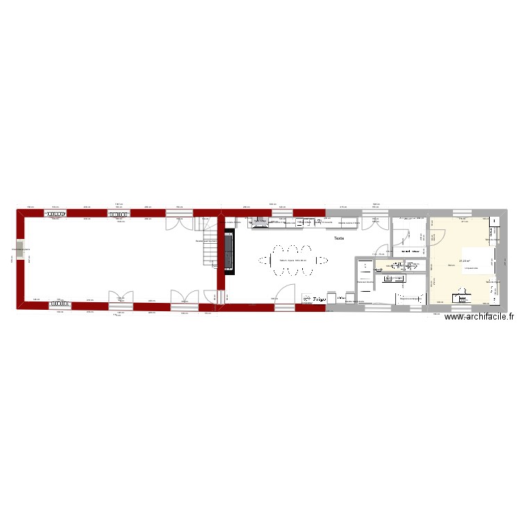 SERVOLLE Projet 2023-lineaire. Plan de 0 pièce et 0 m2