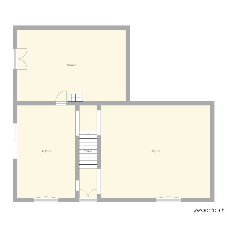 RDC. Plan de 0 pièce et 0 m2
