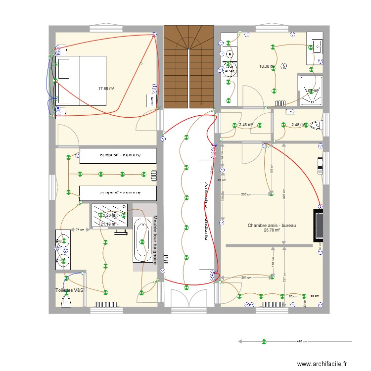 1er étage 3 déc 18. Plan de 0 pièce et 0 m2