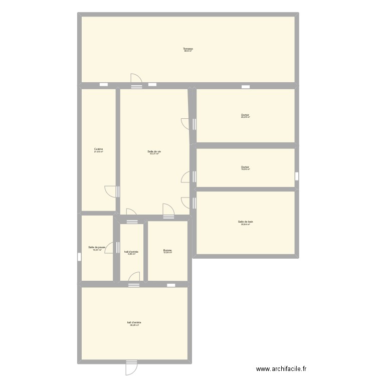 Plan de la micro-crèche . Plan de 0 pièce et 0 m2