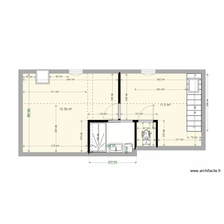legros Etage. Plan de 