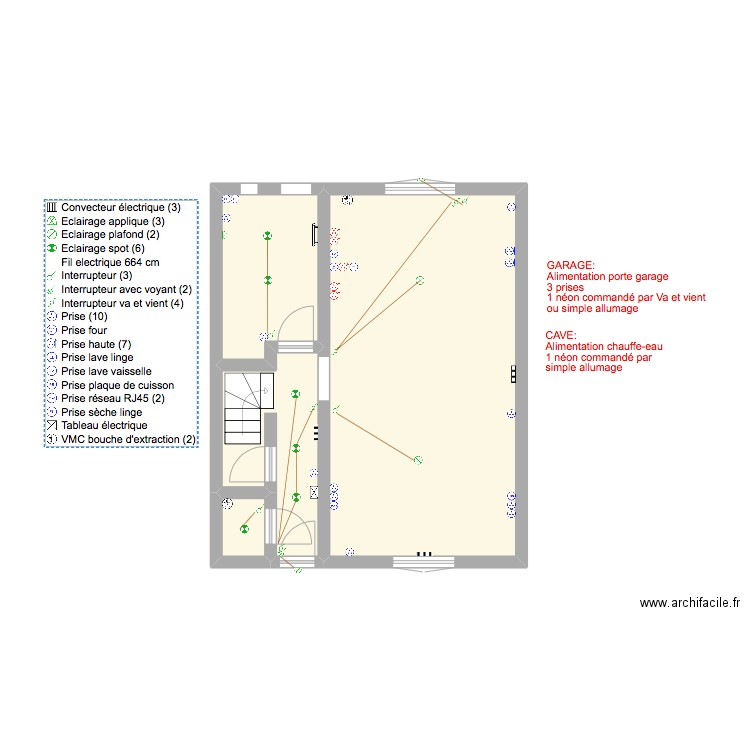 AYMERIC MAISON. Plan de 4 pièces et 51 m2