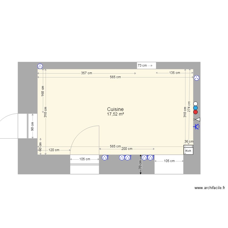 cuisineCopte. Plan de 0 pièce et 0 m2