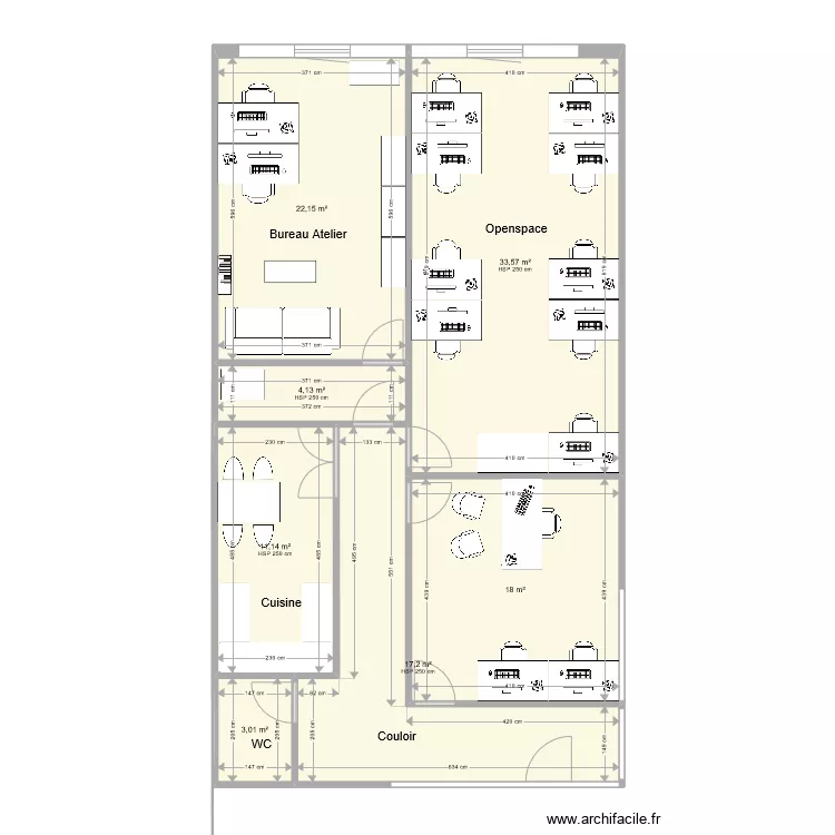 Bureaux Scionzier. Plan de 