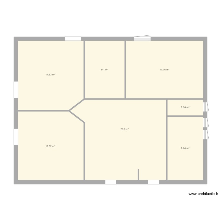 etage. Plan de 0 pièce et 0 m2