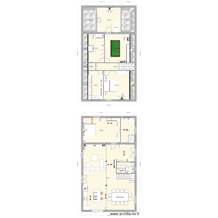 v2 argentine étage. Plan de 0 pièce et 0 m2