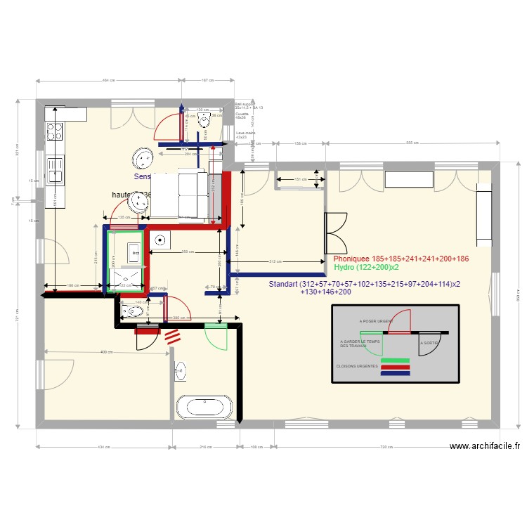                    Yvrac RDC PROJETEX LIT EXT. Plan de 5 pièces et 131 m2