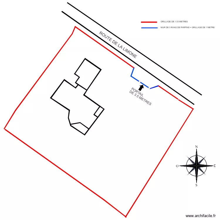 PLAN DE MASSE GERMAIN. Plan de 