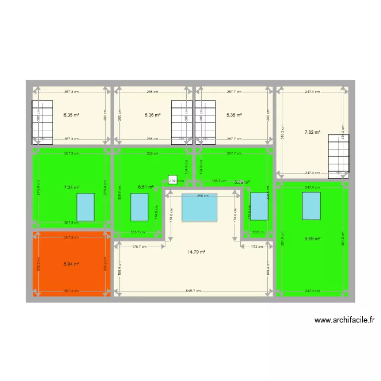 2EME ETTAGE MAISON. Plan de 
