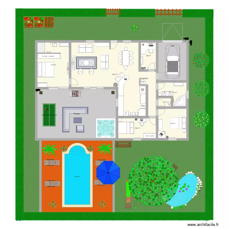 plan maison. Plan de 
