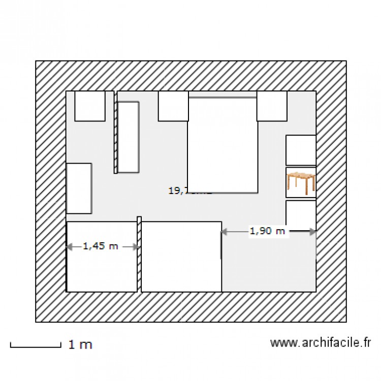 LAMBé chambre. Plan de 0 pièce et 0 m2
