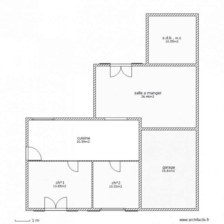  maison actuel. Plan de 0 pièce et 0 m2