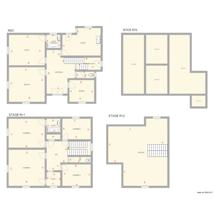 DALLAIS. Plan de 0 pièce et 0 m2