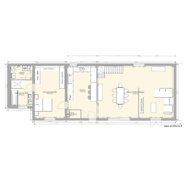 Maison futur RDC 2. Plan de 0 pièce et 0 m2