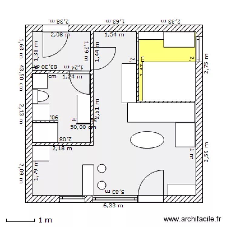 Croix modifi&eacute; 2. Plan de 