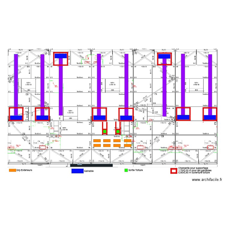 Plan Climatisation Final DBI. Plan de 0 pièce et 0 m2