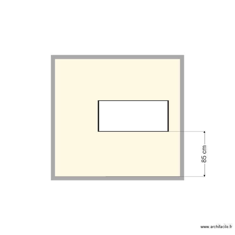 cuisine garage. Plan de 1 pièce et 5 m2