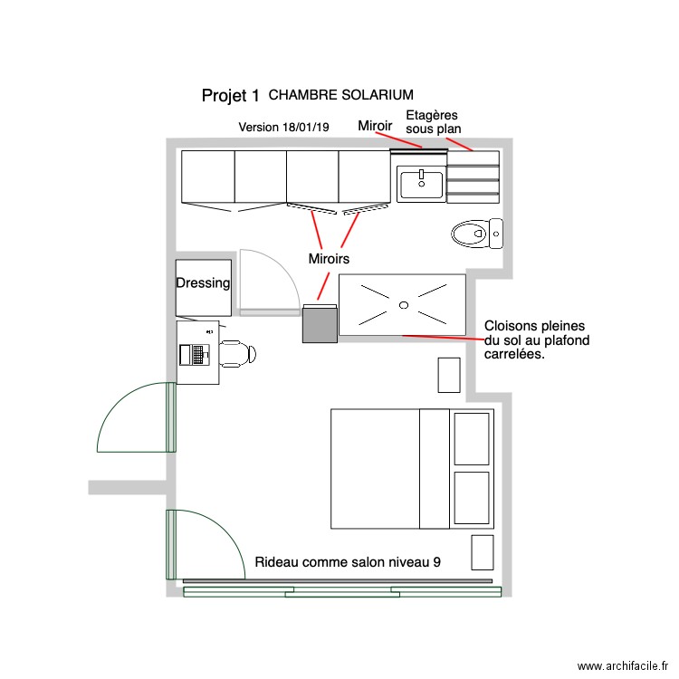 Projet 1. Plan de 0 pièce et 0 m2