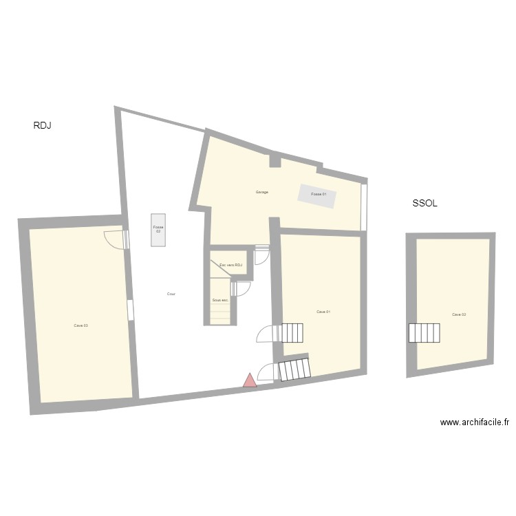 780807823-CARRIERES-NAHAL-CROQUIS. Plan de 20 pièces et 312 m2