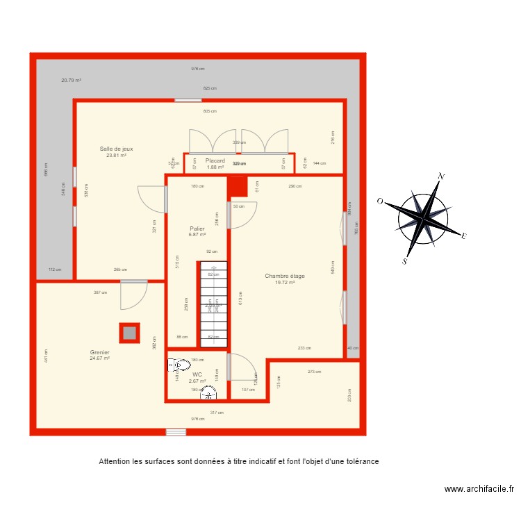 BI 3822 étage non côté. Plan de 0 pièce et 0 m2