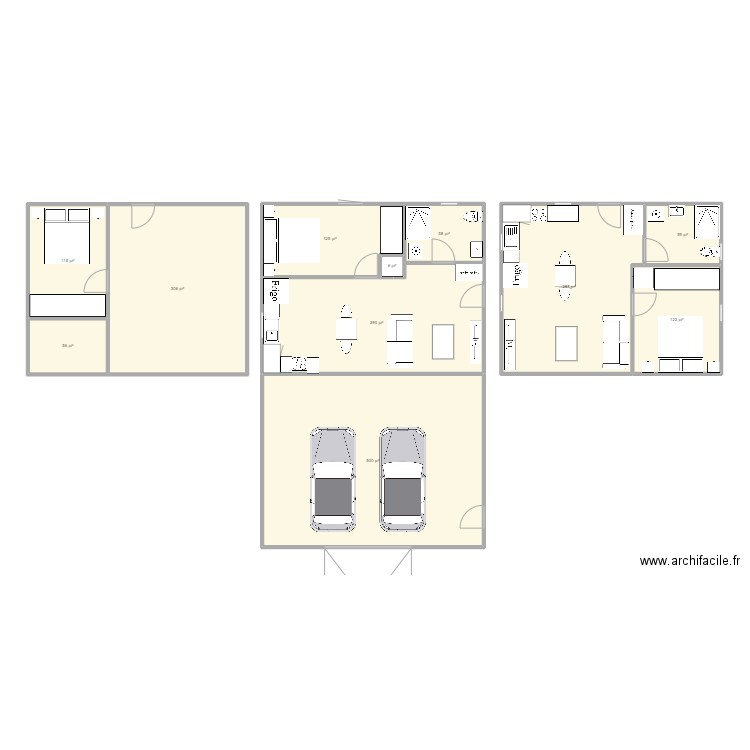 garage perso . Plan de 0 pièce et 0 m2
