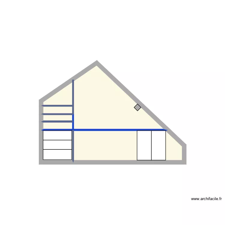 &Eacute;tag&egrave;res chambre Crotoy 1. Plan de 