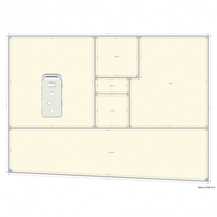 modec. Plan de 0 pièce et 0 m2