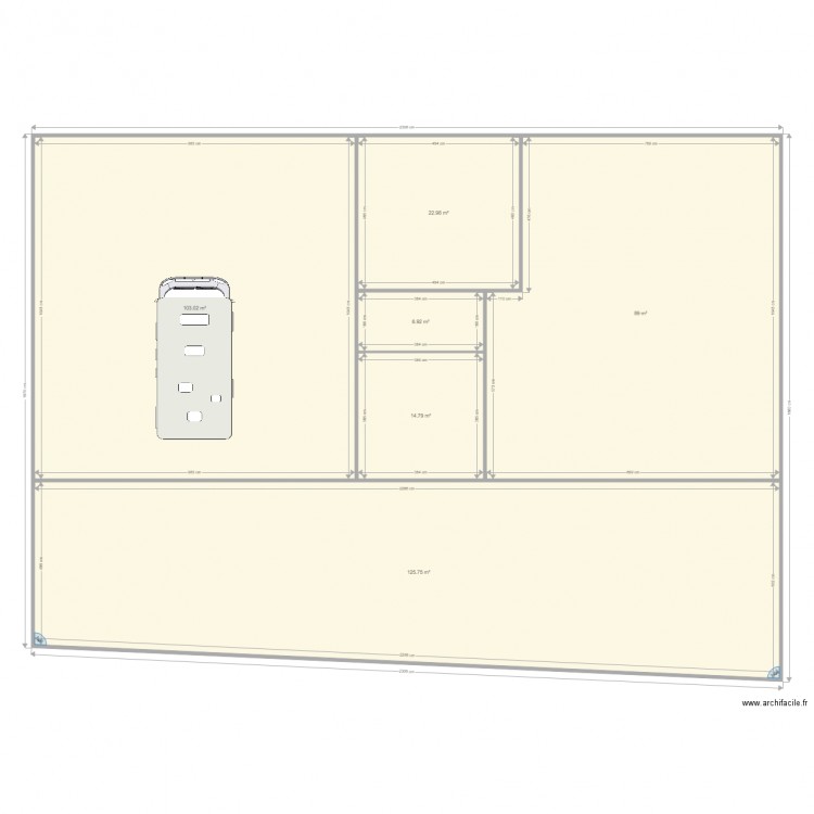 modec. Plan de 0 pièce et 0 m2