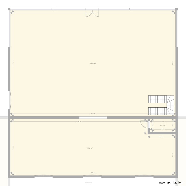 Bodson carrelage . Plan de 5 pièces et 1290 m2