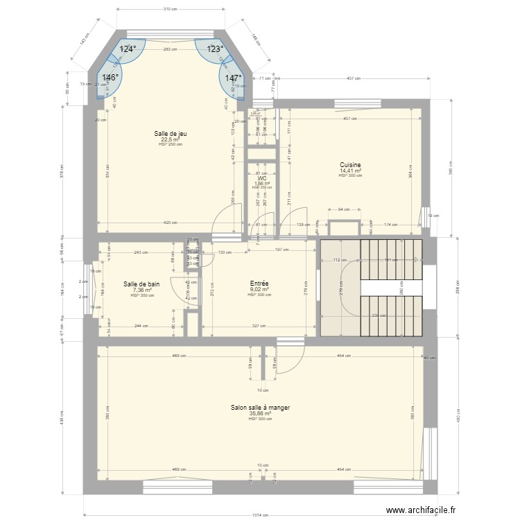 Plan maison complet. Plan de 0 pièce et 0 m2